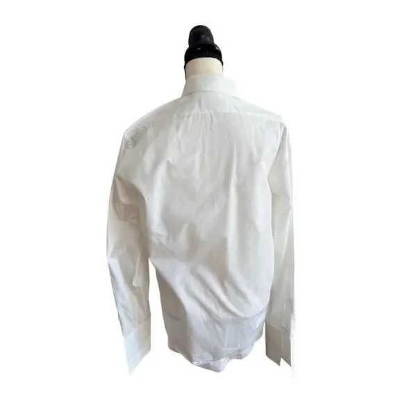 Ralph Lauren Black Label Men's Dress Shirt White Italian French Cuff 15 - Picture 3 of 11